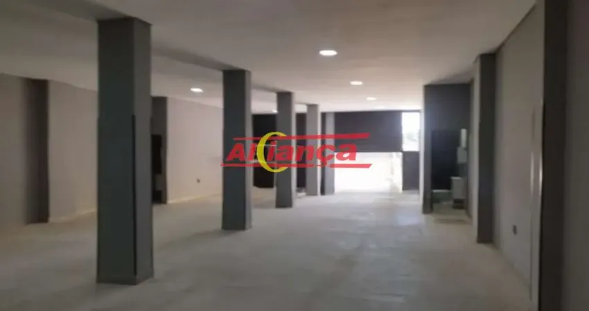 Salão comercial para alugar 200m² com 2 banheiros - taboão - guarulhos por r$: 4.450,00