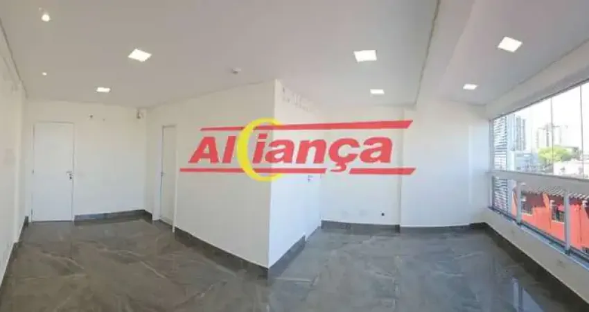 Sala comercial para alugar - 29m² - 1 vaga de garagem - copa - centro - guarulhos - sp.
