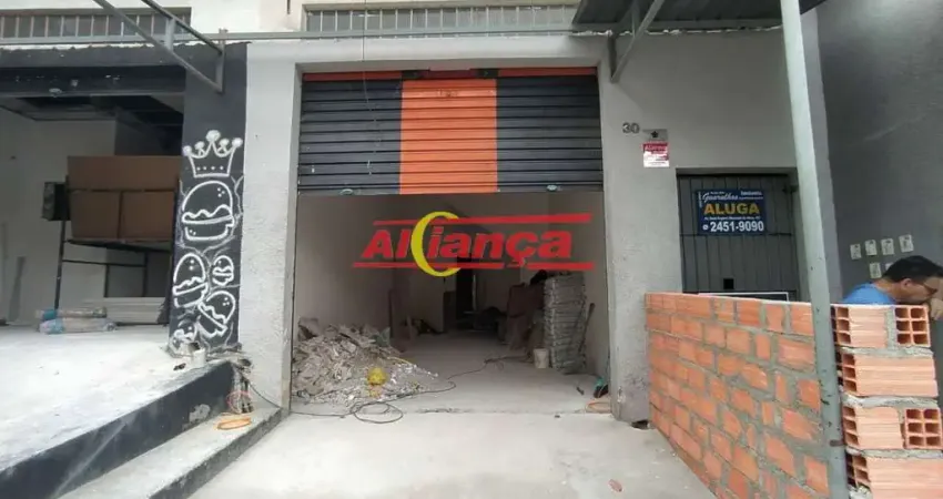 Salão comercial 32m²,para locação parque continental ii - guarulhos sp