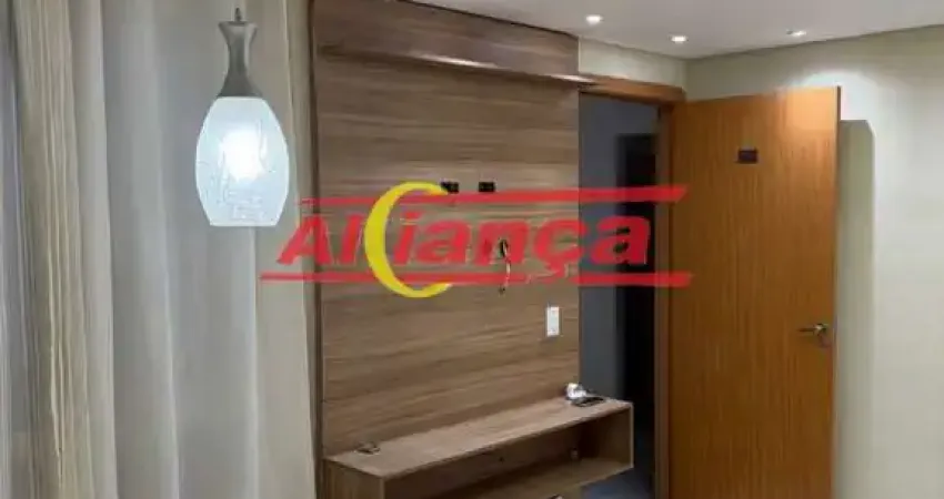 Apartamentocom 46m², 2 quartos, 1 vaga na agua chata - guarulhos/sp