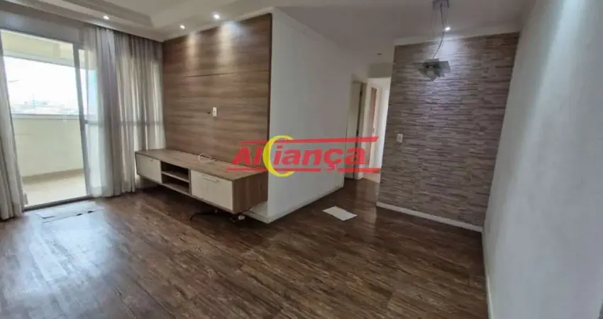 Apartamento 82m², com 3 quartos sendo 1 suíte para locação -gopoúva r$ 3.300,00