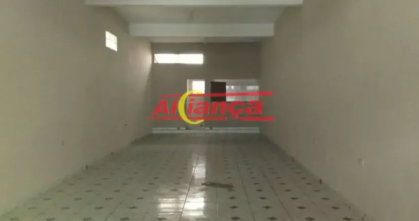 Salão comercial 125m², com 2 banheiros para locação parque continental ii -r$ 3.000,00