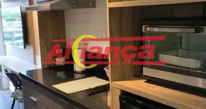 Studio mobiliado no helbor - para alugar com 29m² - centro - guarulhos por r$: 3.700,00