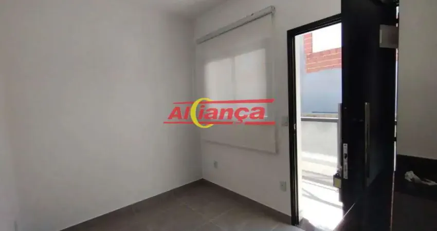 Apartamento tipo kitnet 350m², com 1 quarto à locação no jardim city - guarulhos/ sp por r$ 1.000,00
