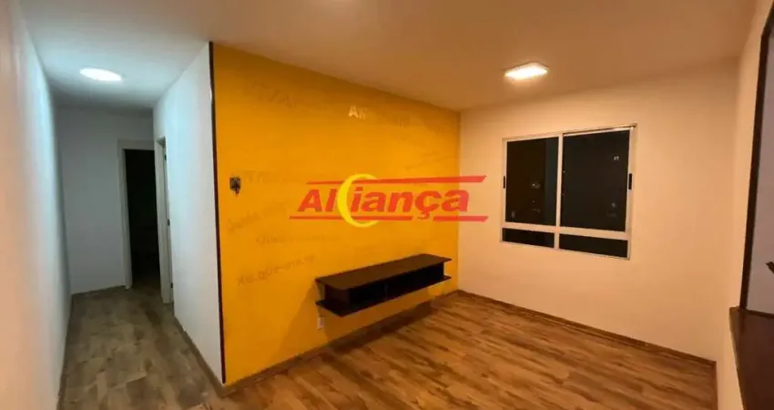 Apartamento mobiliado com 2 quartos para alugar, 45m² - ponte grande - guarulhos/sp