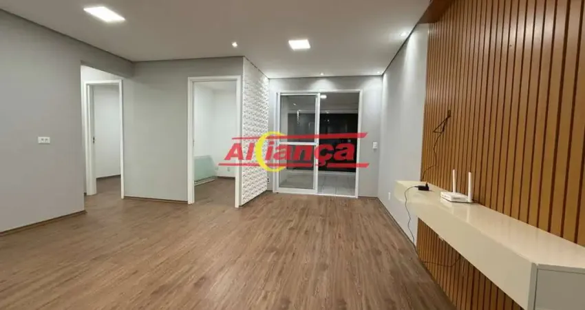Apartamento com 3 quartos para alugar,  83m² -jd. flor da montanha - guarulhos/sp - por r$3.578,00