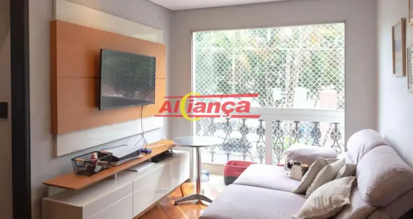 Apartamento 65m², com 2 quartos à locação vila augusta guarulhos sp