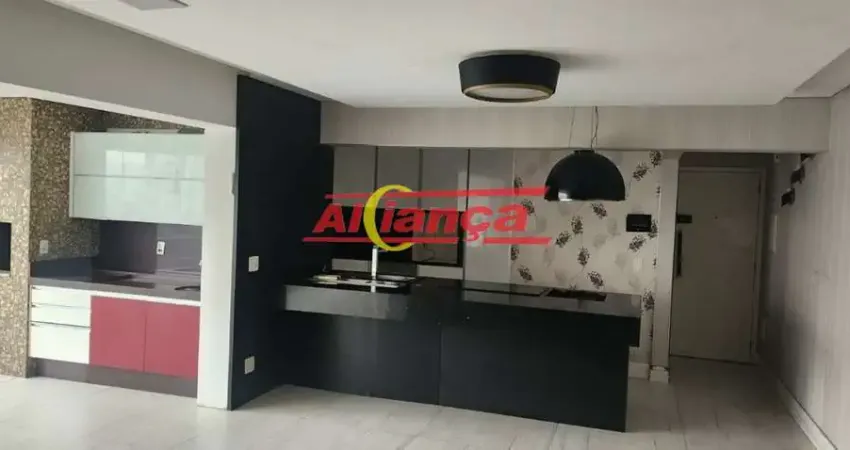 Partamento com 116², com 2 quartos e 1 suite para locação no jardim santa mena - guarulhos/sp