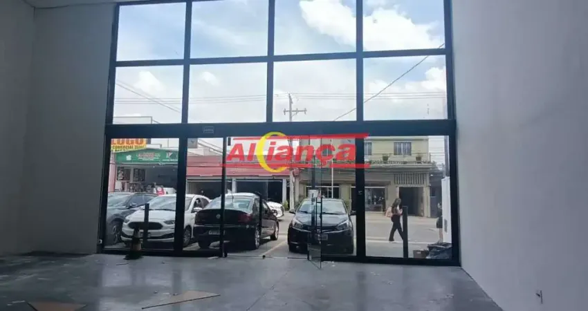 Salão c/ mezanino - 255m² para locação na vila augusta - guarulhos/sp por r$ 18.000,00