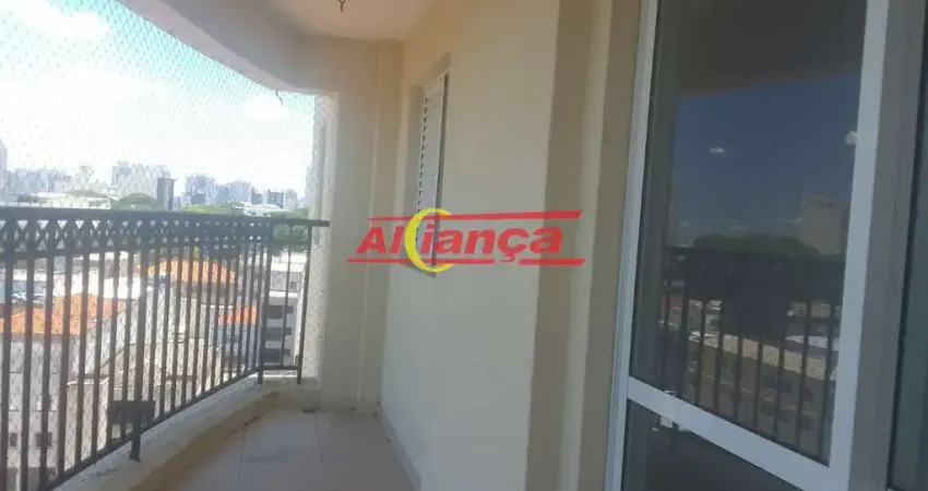 Apartamento 93m², com 3 quartos, varanda gourmet à locação - centro guarulhos sp