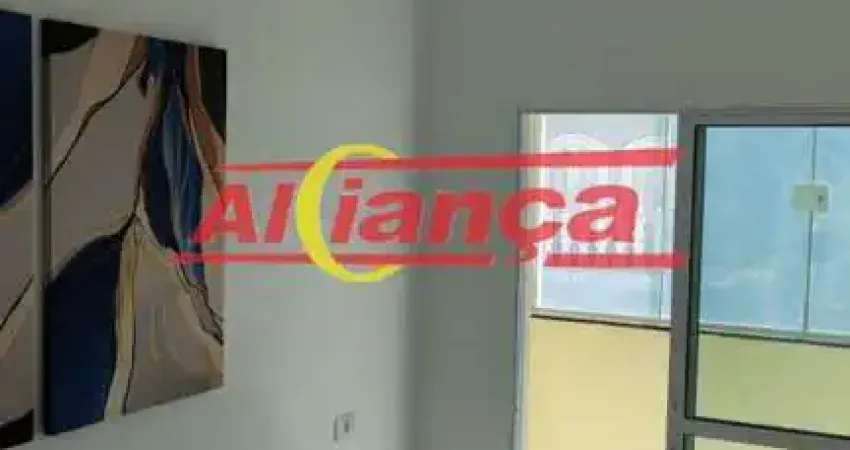 Sala com 28m², banheiro e copa, à locação no jardim vila galvão - guarulhos/sp por r$ 1.700,00