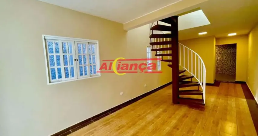 Sobrado 85m², com 3 quartos para locação-taboão - guarulhos r$ 2.500,00