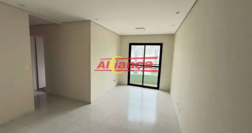 Apartamento á locação com 64m², 3 quartos, suite, vaga, na Vila Augusta - Guarulhos/SP Por R$ 2500