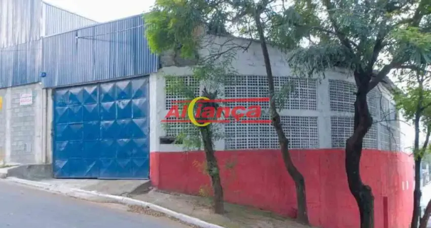 Galpão à locação com 600m², mezanino na agua chata - guarulhos/sp por r$ 14.000,00