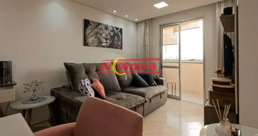 Apartamento 58m², com 2 quartos para locação Gopoúva - Guarulhos-R$ 3.400,00
