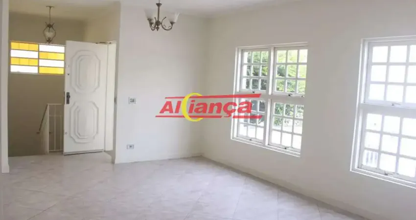 Casa com 270m² á locação, 3 quartos, suíte, 4 vagas, edícula na vila galvão - guarulhos por r$ 5.700