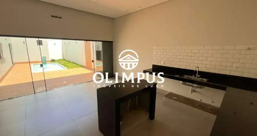 Casa térrea com fino acabamento no bairro Novo Mundo, com 3 quartos - Uberlândia-MG