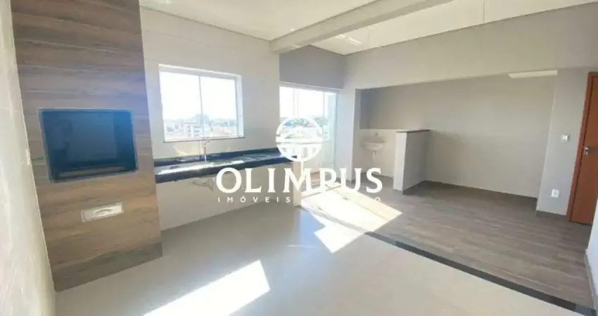 Belíssima cobertura com 101m² e ótimo acabamento em Uberlândia/MG.