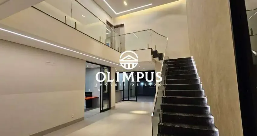 Bela casa estilo sobrado disponível para venda no condomínio Splendido na cidade de Uberlândia-MG