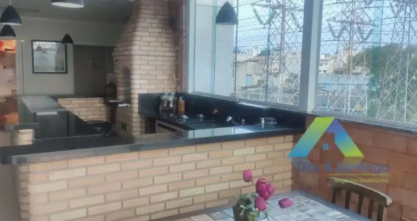 Santo André Cobertura 176M²,  3 dormitórios, sendo 1 reversível, 1 suíte, 2 vagas, espaço gourmet, ótima localização e valor !!!