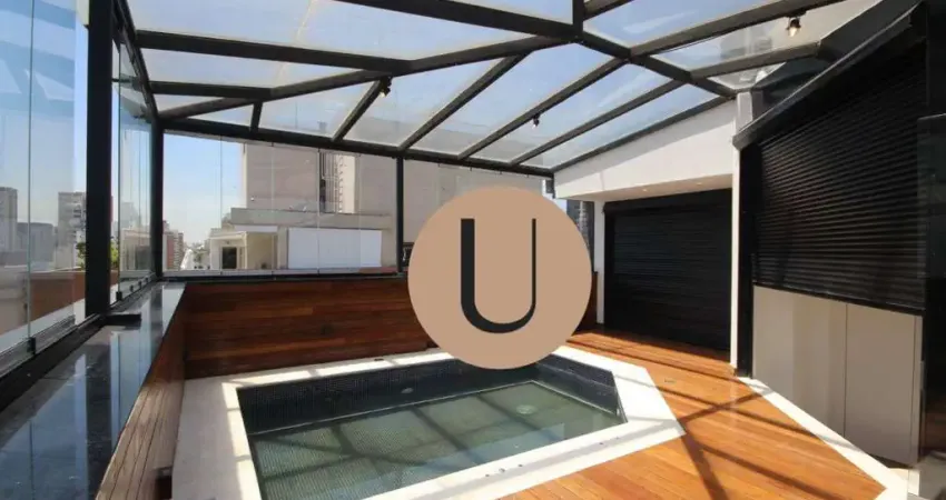 Cobertura na avenida jacutinga, 360, moema, reformada, fino acabamento e excelente localização.