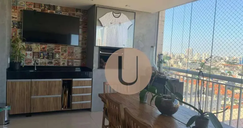 Apartamento Varanda Gourmet 113m, 3 Quartos e andar alto