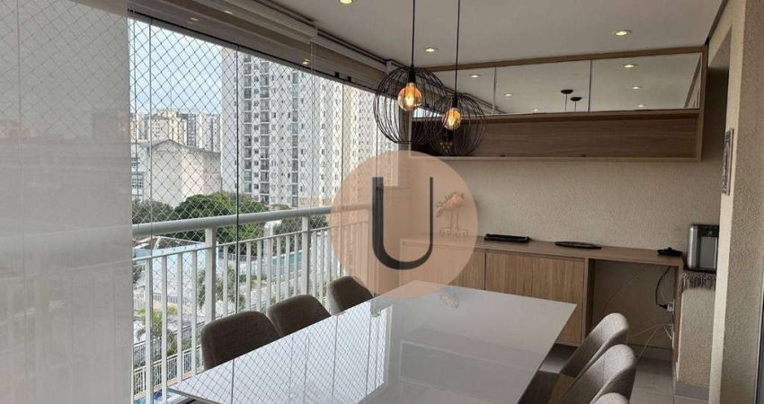 Apartamento mobiliado à venda na Mooca – 102m² | Varanda gourmet | 3 dorms (1 suíte) | 2 vagas |