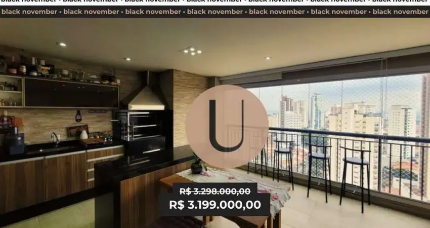 Amplo apartamento de alto padrão com 3 suítes no coração do anália franco.