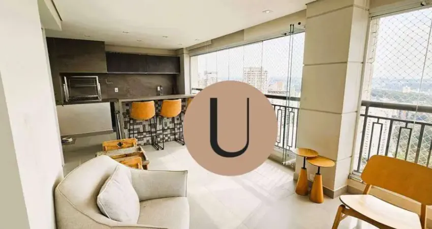 Apartamento com varanda gourmet! 3 suites, 4 vagas, lazer, andar alto! morumbi!