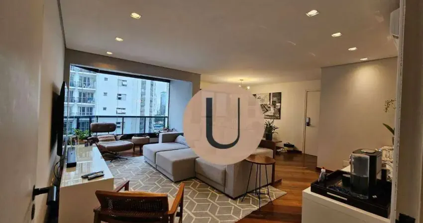 Apartamento com 3 dormitórios para alugar, 122 m² por R$ 15.696,00/mês - Brooklin - São Paulo/SP
