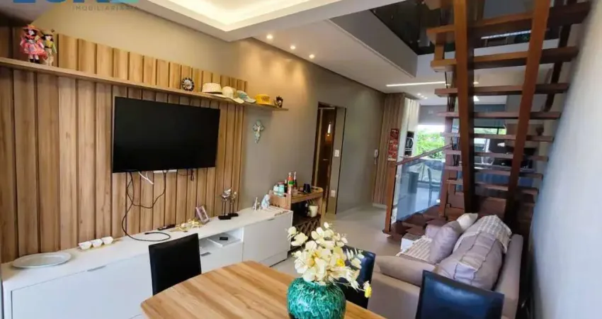Apartamento duplex de luxo mobiliado à venda na beira-mar de maria farinha