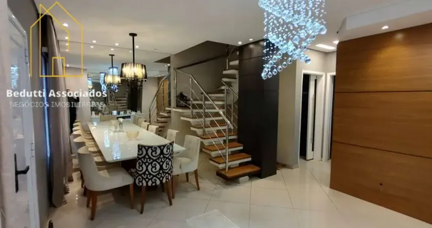 Casa mobiliada com planejados, suite com closet, 2 vagas, lazer completo