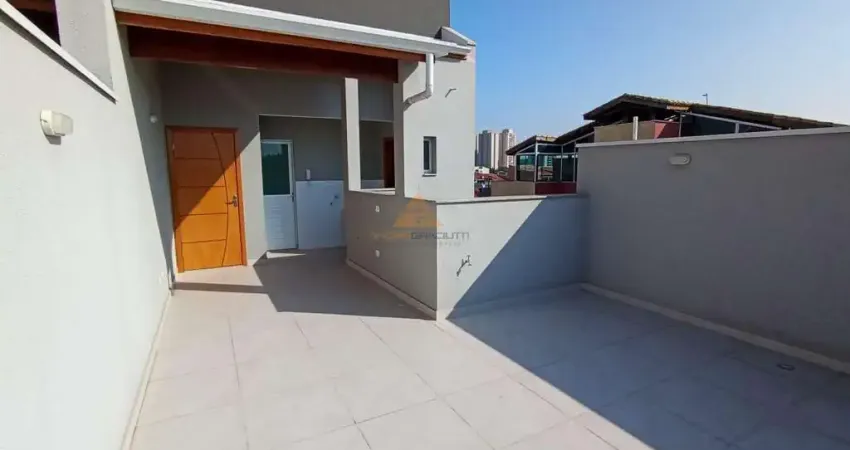 Cobertura para venda em santo andré, vila america, 2 dormitórios, 2 banheiros, 1 vaga