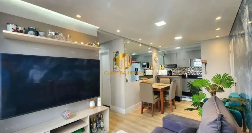 Apartamento 2 quartos, 1 suíte mobiliado e decorado Condomínio Up Life divisa com Xaxim e Novo Mundo