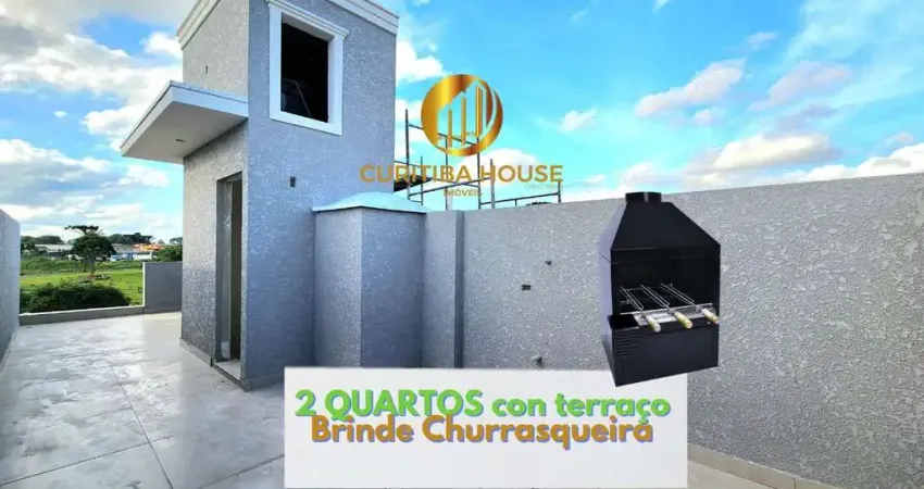 Sobrado triplex 2 quartos novo Umbará, Curitiba com rooftop terraço com 1 Churrasqueira Brinde da Curitiba House
