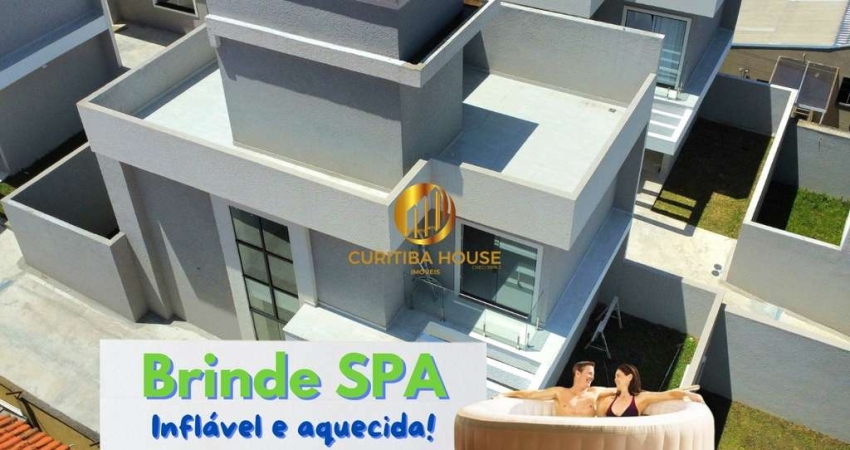 Sobrado triplex 3 quartos sendo 1 espaçosa suíte, alto padrão de acabamentos não geminado próximo Park Shopping Boulevard Xaxim