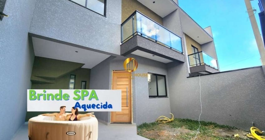 Sobrado 3 quartos sendo 1 suíte alto padrão de acabamentos localizado na Rua Profº Milton Vianna Sítio Cercado