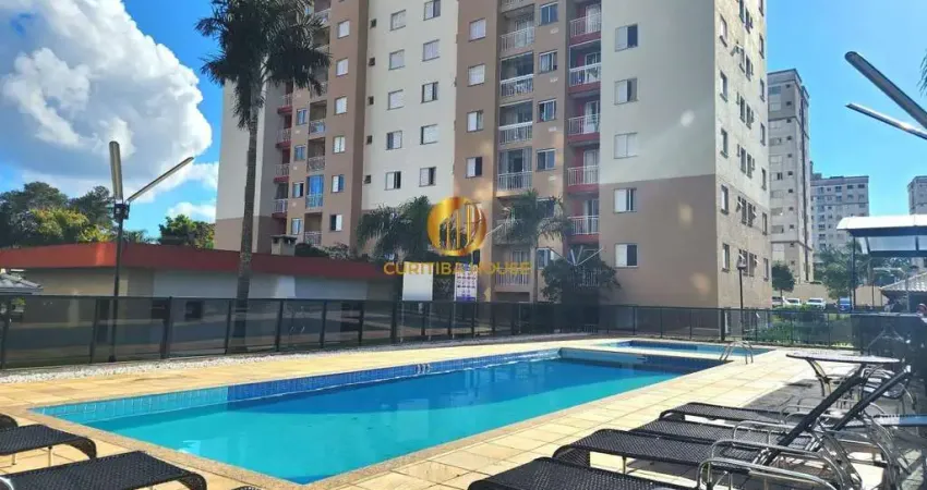 Apartamento 2 quartos com sacada e 48 m² no Allegro Residencial, condomínio clube no bairro Pinheirinho 4 min do Park Shopping Boulevard
