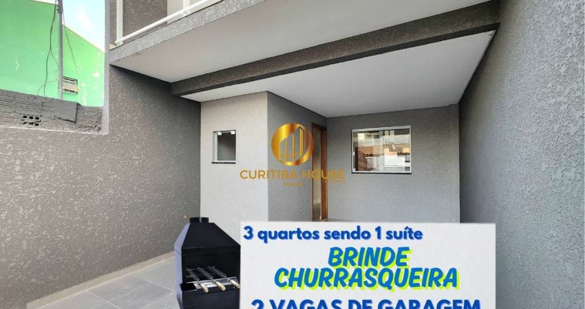 Sobrado 3 quartos com suíte e 2 vagas de garagem sendo 1 coberta  no sítio cercado.