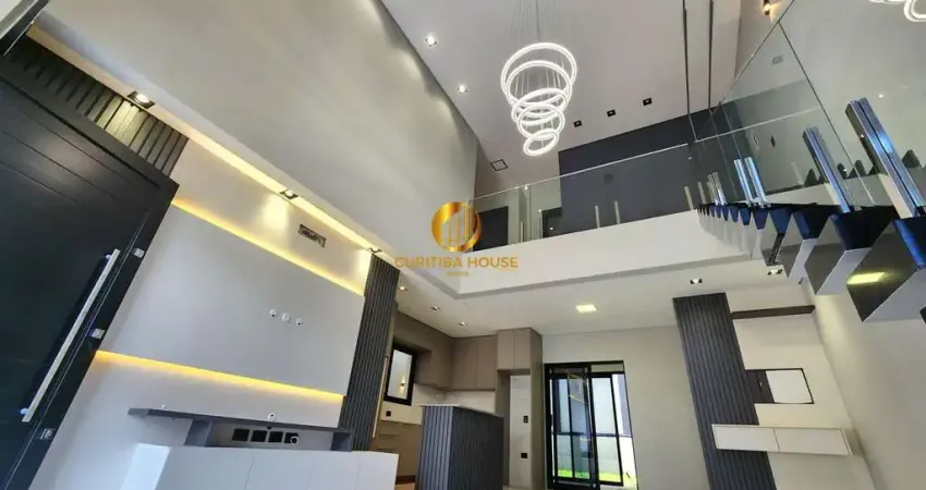 Casa alto padrão com 3 quartos sendo uma suíte com closet, área gourmet  e amplo jardim fundos no Residencial Bosque Nativo