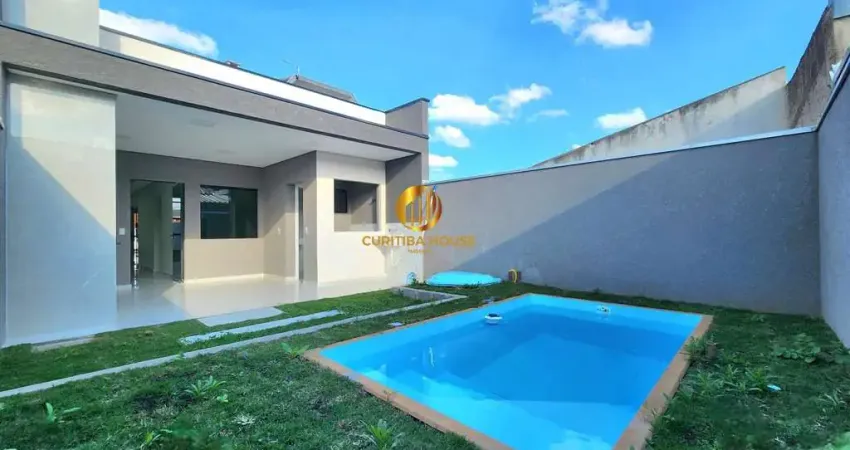 Casa Alto padrão 3 quartos sendo 1 suíte e com piscina no Eucaliptos Fazenda Rio Grande PR