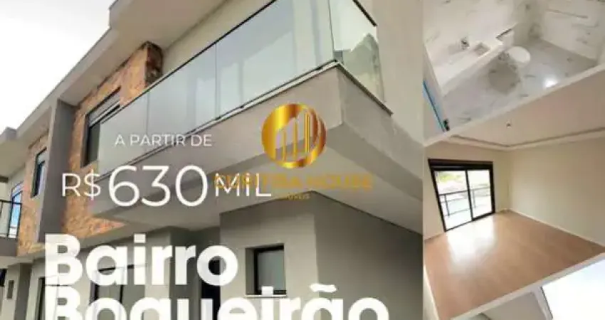 Sobrados à Venda no Xaxim | 3 Quartos, Suíte e Sacada  Alto Padrão em Curitiba