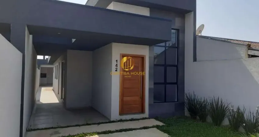 Casa térrea no iguaçu pé direito duplo  3 quartos com suíte e edícula