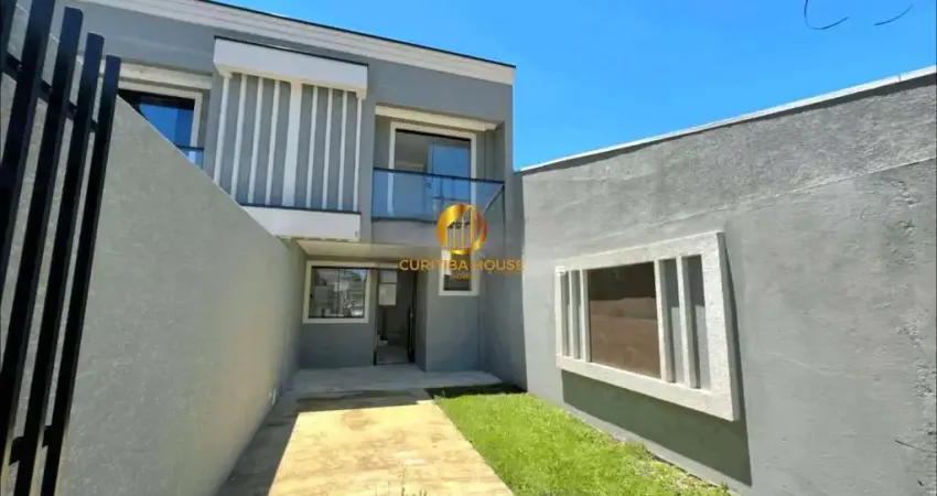 Sobrado novo com 3 quartos com sacada no melhor do sitio cercado