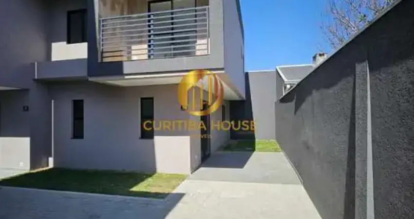 Sobrado novo à venda no pinheirinho curitiba  3 quartos, suíte e terraço privativo