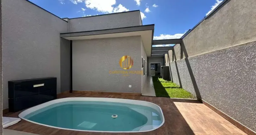 Casa moderna com piscina no bairro nações fazenda rio grande