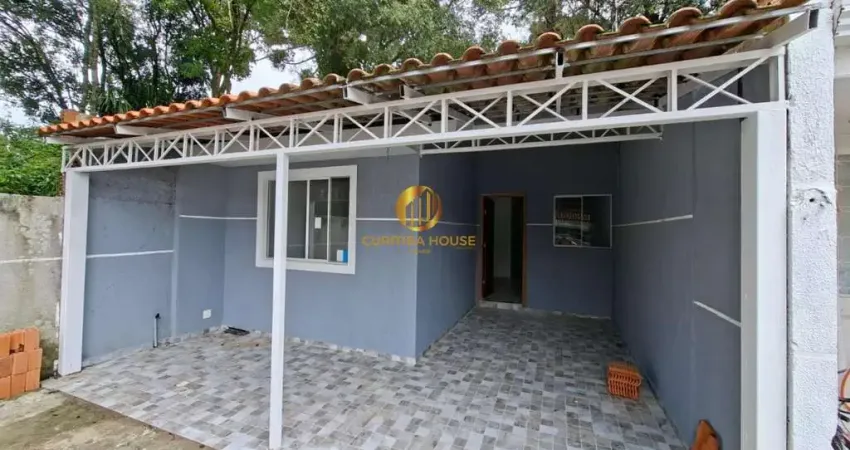 Casa à venda no gralha azul em fazenda rio grande | 2 quartos, garagem coberta
