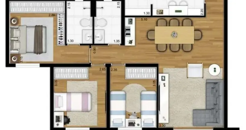 Apartamento com 2 quartos à venda na EST ABADE BIAGINO CHIEFFI, Pagador de Andrade, Jacareí