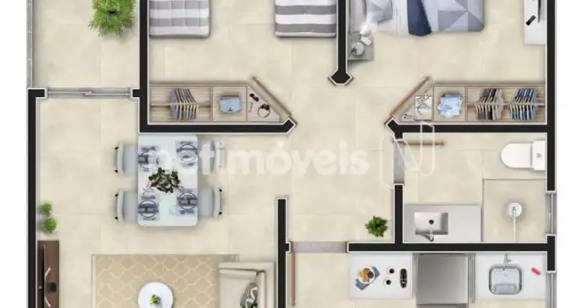 Venda Apartamento 2 quartos Cândida Ferreira Contagem