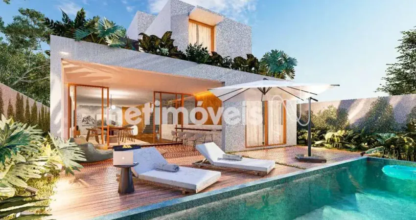 Residência contemporânea em construção, localizada no condomínio golden class